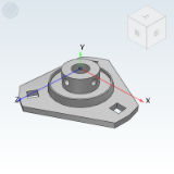 E-BDB03_BDB03 - Mounted Bearing, Stamped Type, Insert Spherical Bearing With Stamped Triangular Seat,Housing Concave Spherical Tolerance: Transition Fit