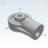 T-BDB12 - Pedestal bearing / external spherical bearing with suspension seat / cast shape