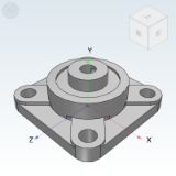 UCF201_328-FSB - FSB housed bearing, square housing radial ball bearing, cast type