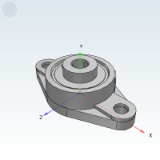 UCFL202_212-ASAHI - ASAHI Mounted Bearing,Rhombus Outer Spherical Ball Bearings,Cast Type