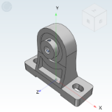 UCPH201_210-FSB - FSB bearing with seat, outer spherical bearing with high center vertical seat, cast shape