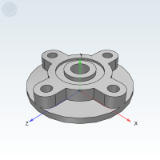 UKFC205_218-FSB - FSB bearing with seat, concave convex round seat spherical ball bearing • Locking sleeve, cast