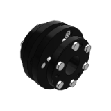 DBL31 - Diaphragm Keyless Coupling. Single Diaphragm. High Torque. High Speed. Carbon Steel