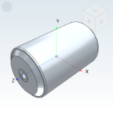 QCC01_52 - Non-Powered Transmission Pulley, Spring Press-In Type/Female Thread/Flat Type, General-Purpose Type