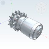 QCK53_54 - Double sprocket accumulator roller, standard type