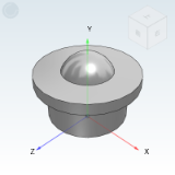 QDC23 - Plastic universal ball/Bonded