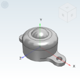 QDH11 - Plastic universal ball injection type flange type