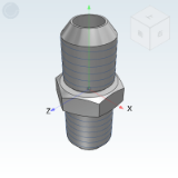 WSB16_17 - 74 ° conical flared seal transition joint/Metric thread/Direct head