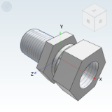 WSB40_41 - 60 cone sealing transition joint/British BSP thread/straight head