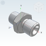 WSB42_43 - 60 cone sealing transition joint/British BSP thread/straight head