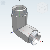 WSB51_52 - 60 ° cone sealing transition joint/British BSP thread/90 ° bend joint