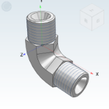 WSB76_77 - American NPT taper pipe thread transition joint/90 ° bend joint