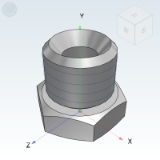 WSD21_22 - Plug type transition joint/Metric thread/BSP parallel/Inch BSPT thread