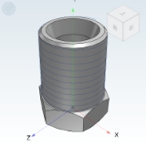 WSD35_36 - Plug type transition joint/Metric thread/BSP parallel/Inch BSPT thread