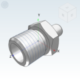 WSD51_52 - Metric thread direct head of welded transition joint