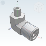 WSD56_57 - Welded transition joint/Metric thread/90 ° bend joint